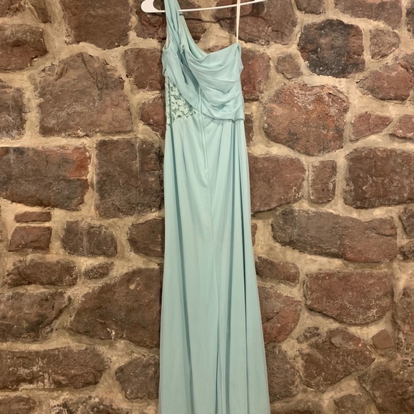 Teal Bridesmaid Dress - Picture 3 of 4
